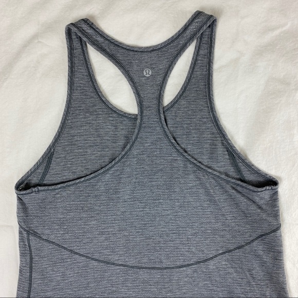 Lululemon Grey Racerback Tank Top Size 4 - Picture 7 of 14